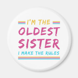 Witzig, dass ich die älteste Schwester bin, die ic Magnet
