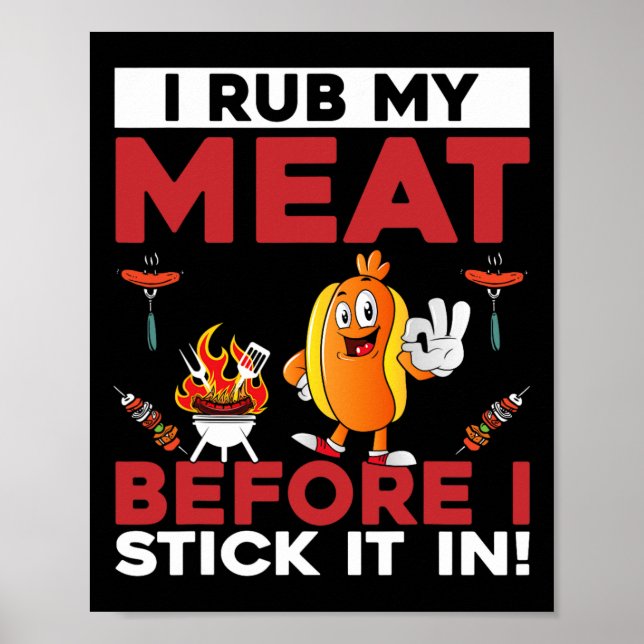 Witzig, dass ich mein Fleisch stehe, bevor ich es  Poster (Vorne)