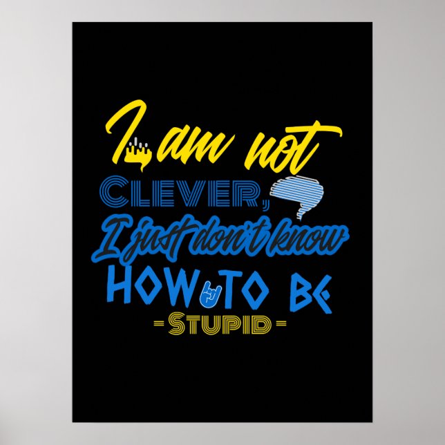Witzig, Hirndesign Poster (Vorne)