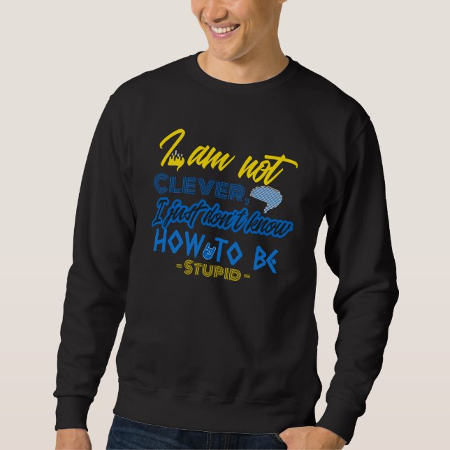 Witzig, Hirndesign Sweatshirt (Vorderseite)