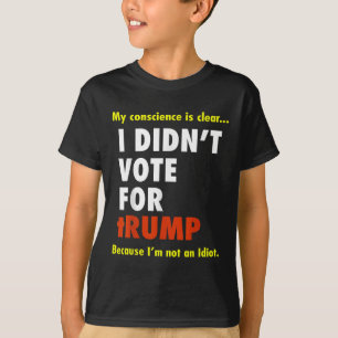 Witzig ich habe für Trump Tee Shirt gestimmt, Unis