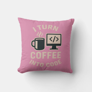 Witzig ich mache Kaffee in Code Kissen