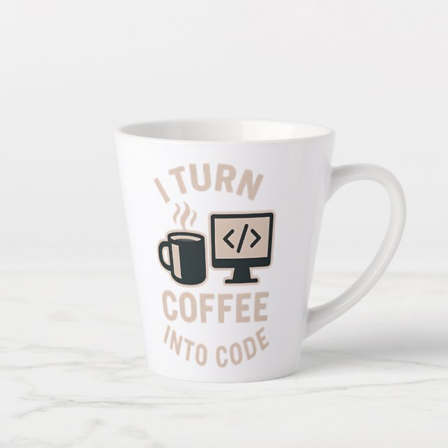 Witzig ich mache Kaffee in Code Milchtasse (Rechts)