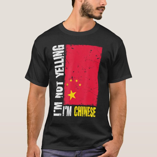 Witzig, ich schreie nicht, ich bin die chinesische T-Shirt (Vorderseite)