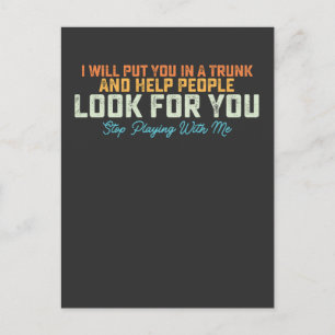 Witzig, ich werde Trunk aufhören, mit mir zu spiel Einladungspostkarte