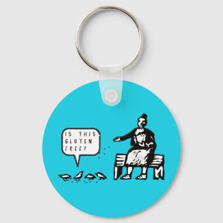 Witzig ist dieser glutenfreie Cartoon Schlüsselanhänger