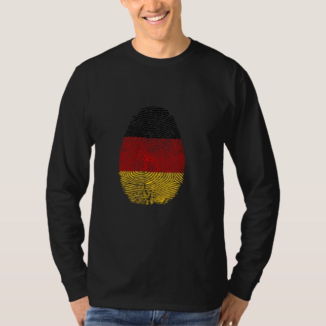 Witzig ist es in meiner DNA Deutschland-Flagge Fin T-Shirt (Vorderseite)