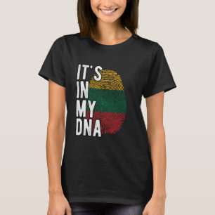 Witzig ist es in meiner DNA Litauen Flagge Fingerp T-Shirt