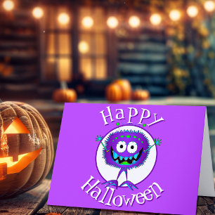 Witzig, Monster, Halloween Karte