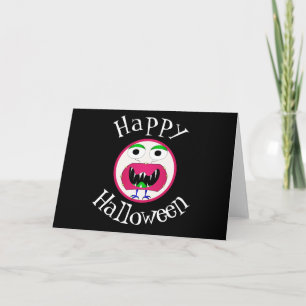 Witzig, Monster, Halloween Karte