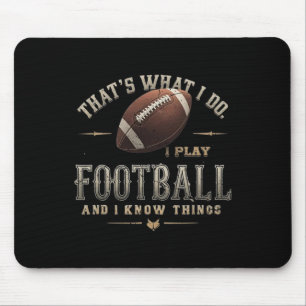 Witzig spiele ich Fußball und ich weiß, was Sprich Mousepad