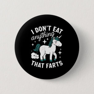Witzig Vegan esse ich nichts, was Vegeta Furzen Button