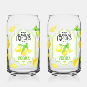 Witzig 'Wenn das Leben dir Zitronen gibt, füge Wod Dosenglas