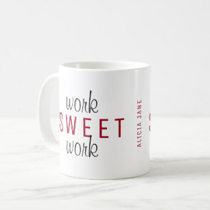 Witzigartige Arbeit aus der Zuhause-Arbeit Süßarbe Kaffeetasse