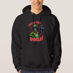 Witzige Alien mit Sonnenbrille Boombox aus dieser  Hoodie