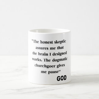 witzige Antireligionsziffer Kaffeetasse