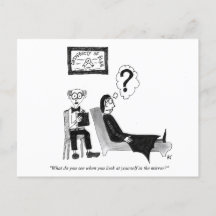 Witzige Cartoon-Postkarte