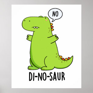 Witzige Dinosaurier-Wortspiele mit Dinosauriern  Poster