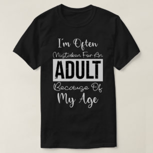 Witzige Erwachsenenquote Ich bin oft falsch gestel T-Shirt