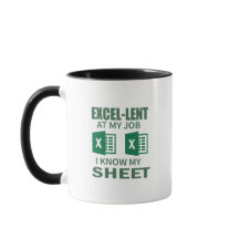 witzige Excel SpreadSheet Coffee Tasse for Account