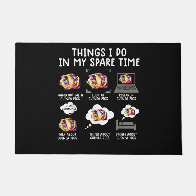 Witzige Guinea schwänzt Dinge, die ich in meiner F Fußmatte (Vorderseite)