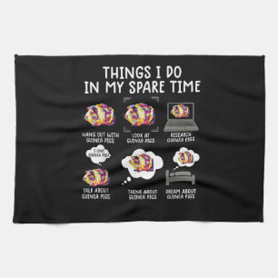 Witzige Guinea schwänzt Dinge, die ich in meiner F Geschirrtuch