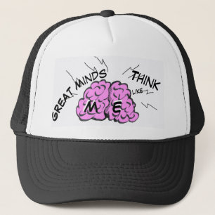 Witzige Hirnkruste. Text Trucker Hat Truckerkappe