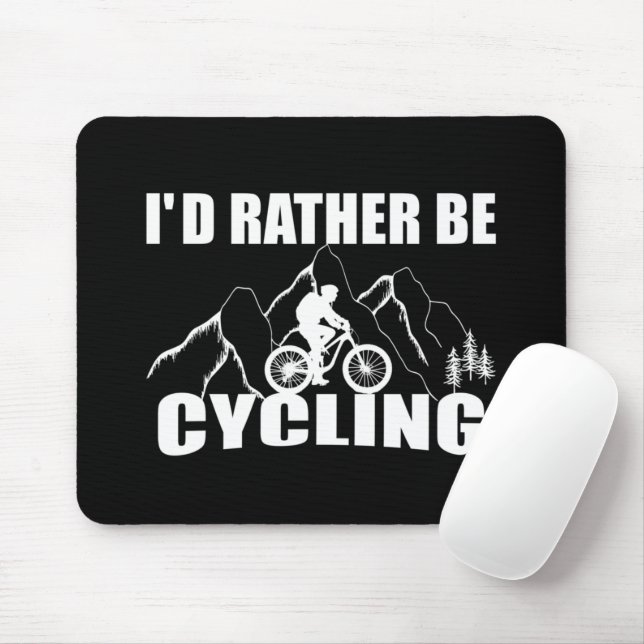 witzige inspirierende Fahrradziffern Mousepad (Mit Mouse)