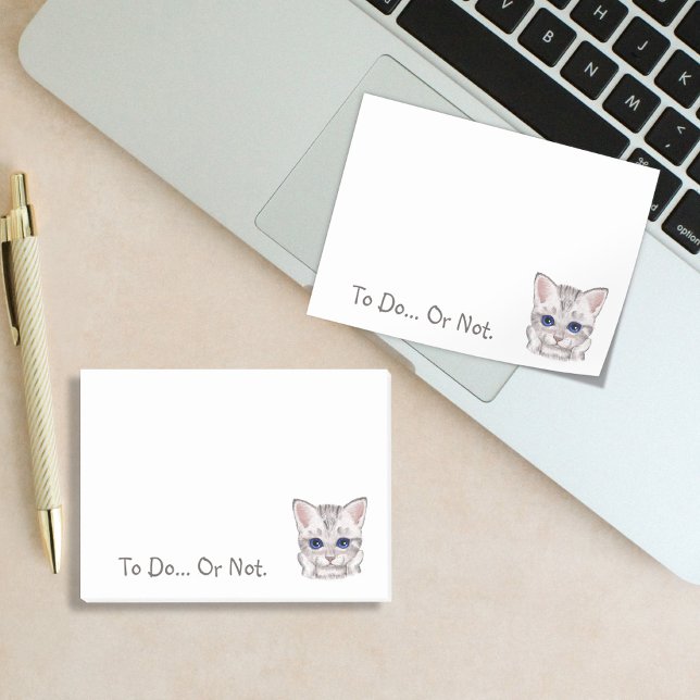 Witzige Katze zu tun Post-it Klebezettel (Von Creator hochgeladen)