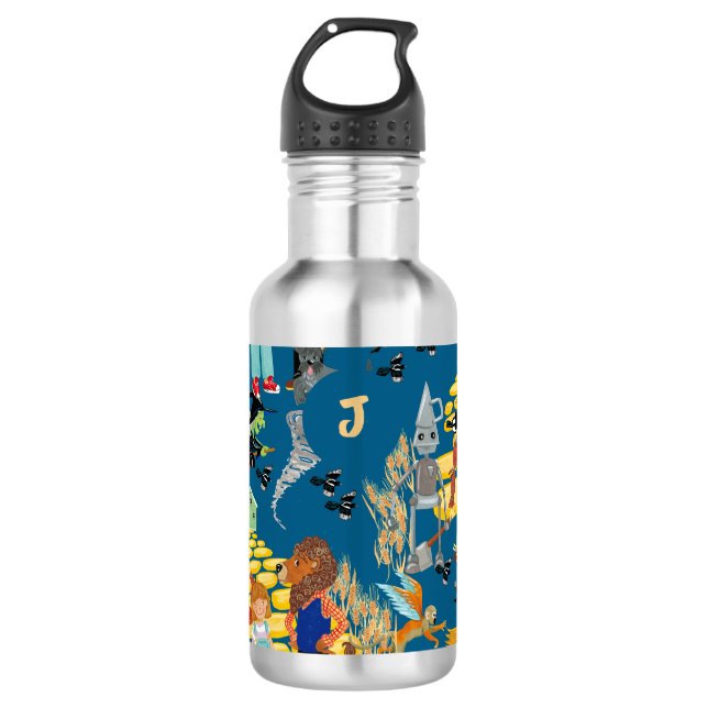 Witzige Kinderfiguren Edelstahlflasche (Vorderseite)