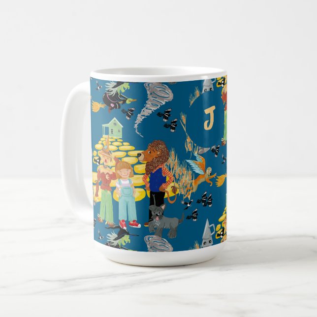 Witzige Kinderfiguren Kaffeetasse (Vorderseite Links)