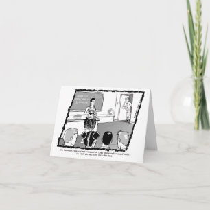 Witzige Lehrerkarte Karte