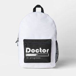 Witzige Medizinstudenten-Aufschrift "Doktor in Aus Bedruckter Rucksack