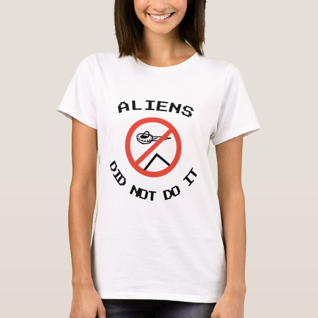Witzige Minimalistische Außerirdischen haben es ni T-Shirt (Vorderseite)