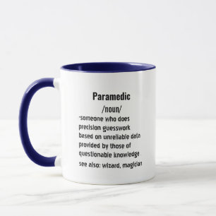 witzige Paramedic Definition Geschenke für Frauen Tasse