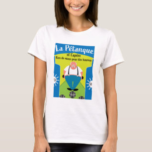 witzige Pétanque-Geschenke T-Shirt