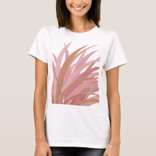 Witzige Pinke ROSENBLÄTTER AUF SCHWARZEM HINTERGRU T-Shirt