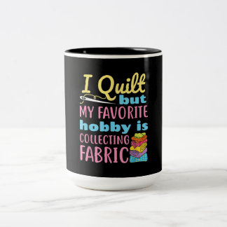 Witzige Quilts, aber mein Hobby sammelt Zweifarbige Tasse