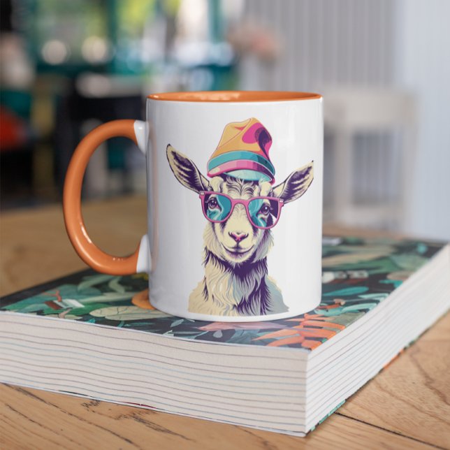 Witzige Ratschläge von einer Ziege Tasse (Von Creator hochgeladen)