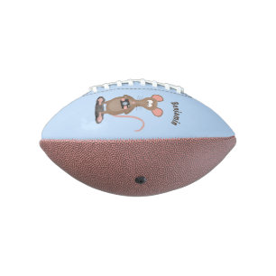 Witzige Ratte mit Kamera-Cartoon-Illustration Football
