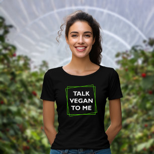 Witzige Rede Vegan für mich, grüner und weißer Akt T-Shirt
