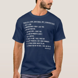 Witzige Regeln, die meine Tochter für Männervater T-Shirt