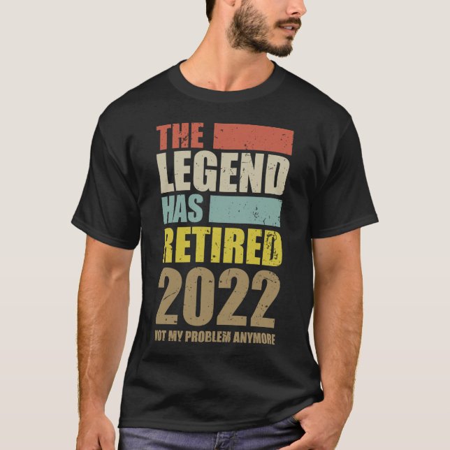 Witzige Ruhestand Die Legende hat 2022 aufgelöst T-Shirt (Vorderseite)