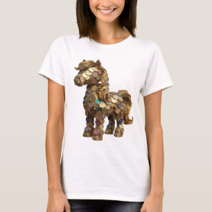 Witzige Silber ABSTRACTE KUNST Moderne Gestaltung T-Shirt