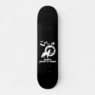 witzige Skateboard "HAPPY HOWL-O-WEEN 2"