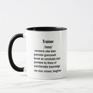 witzige Trainerdefinitionsgeschenke für Frauen Tasse
