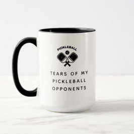 Witzige Tränen meiner Pickleball-Gegner Typografie Tasse
