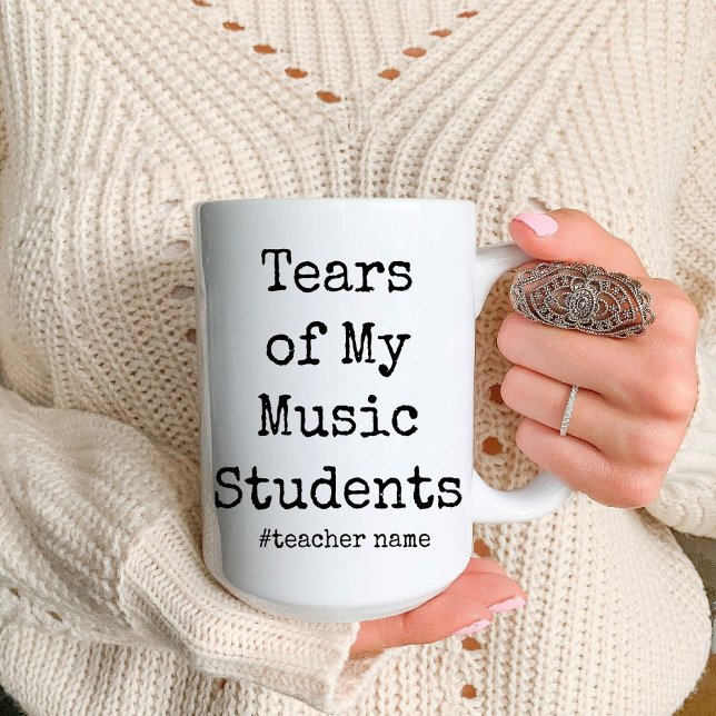 Witzige Tränen meiner Schüler | Musiklehrer Zweifarbige Tasse (Funny Tears of My Students | Music teacher Coffee mug)