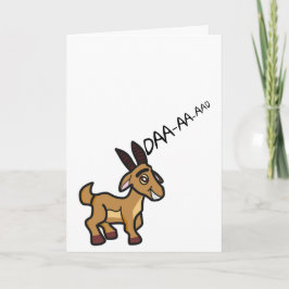 Witzige und Niedliche Talking Goat Vatertag Card Karte