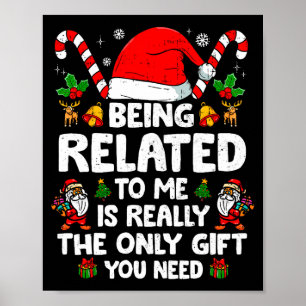 Witzige Weihnachts-Familie-Xmas-Pa, die mit mir ve Poster